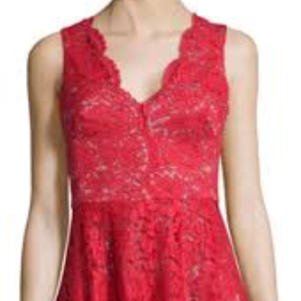 Vera Wang | Red Cocktail Dress